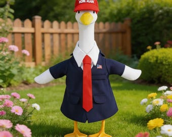 Ubranka dla gęsi Porch Goose 23" (23"), zabawny prezent, ubrania dla gęsi Yard Goose, prezent dla miłośnika gęsi, dekoracyjny strój dla gęsi z muszką