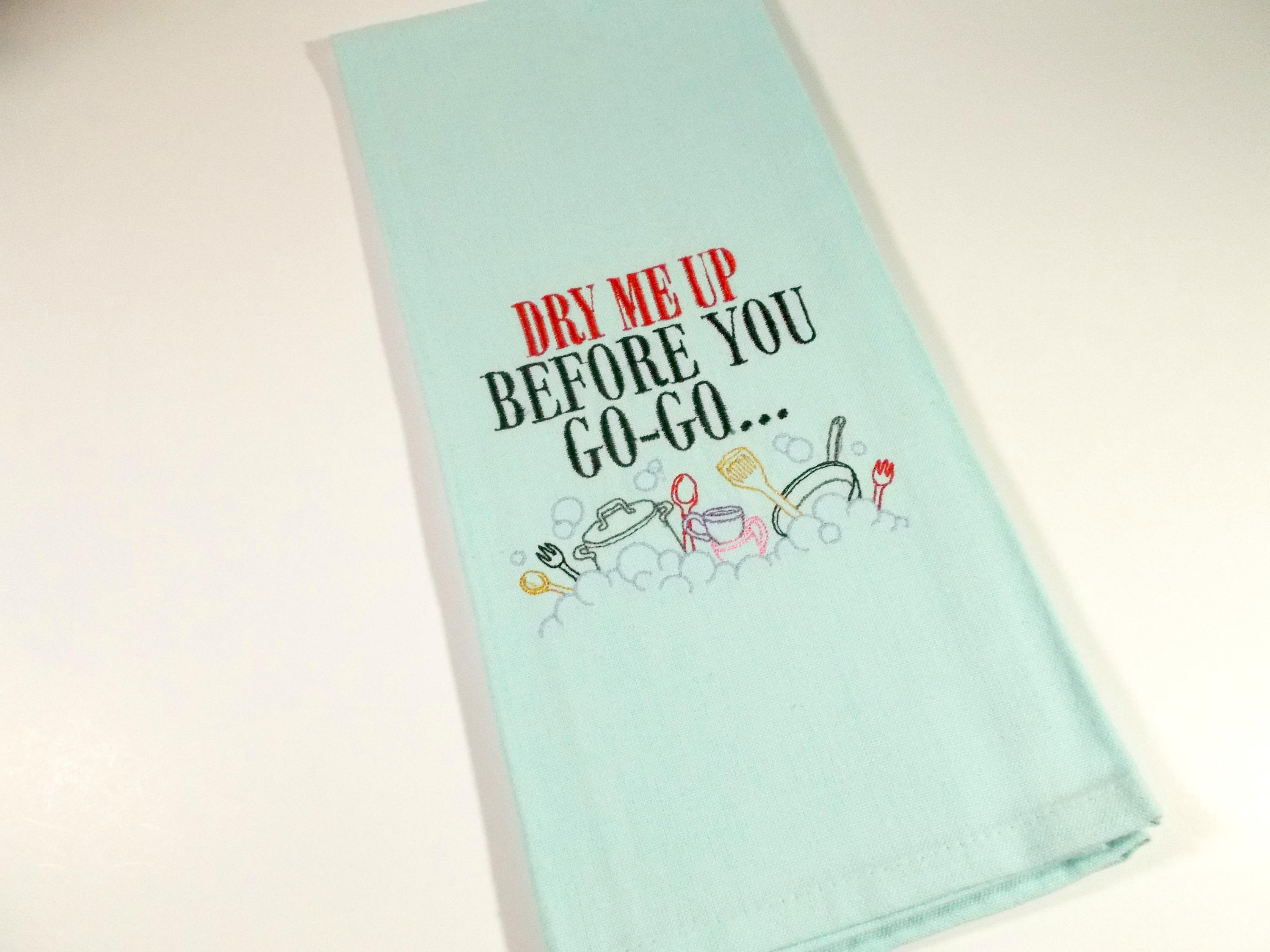 Dirty Dishes Funny Tea Towel – Designing Moments