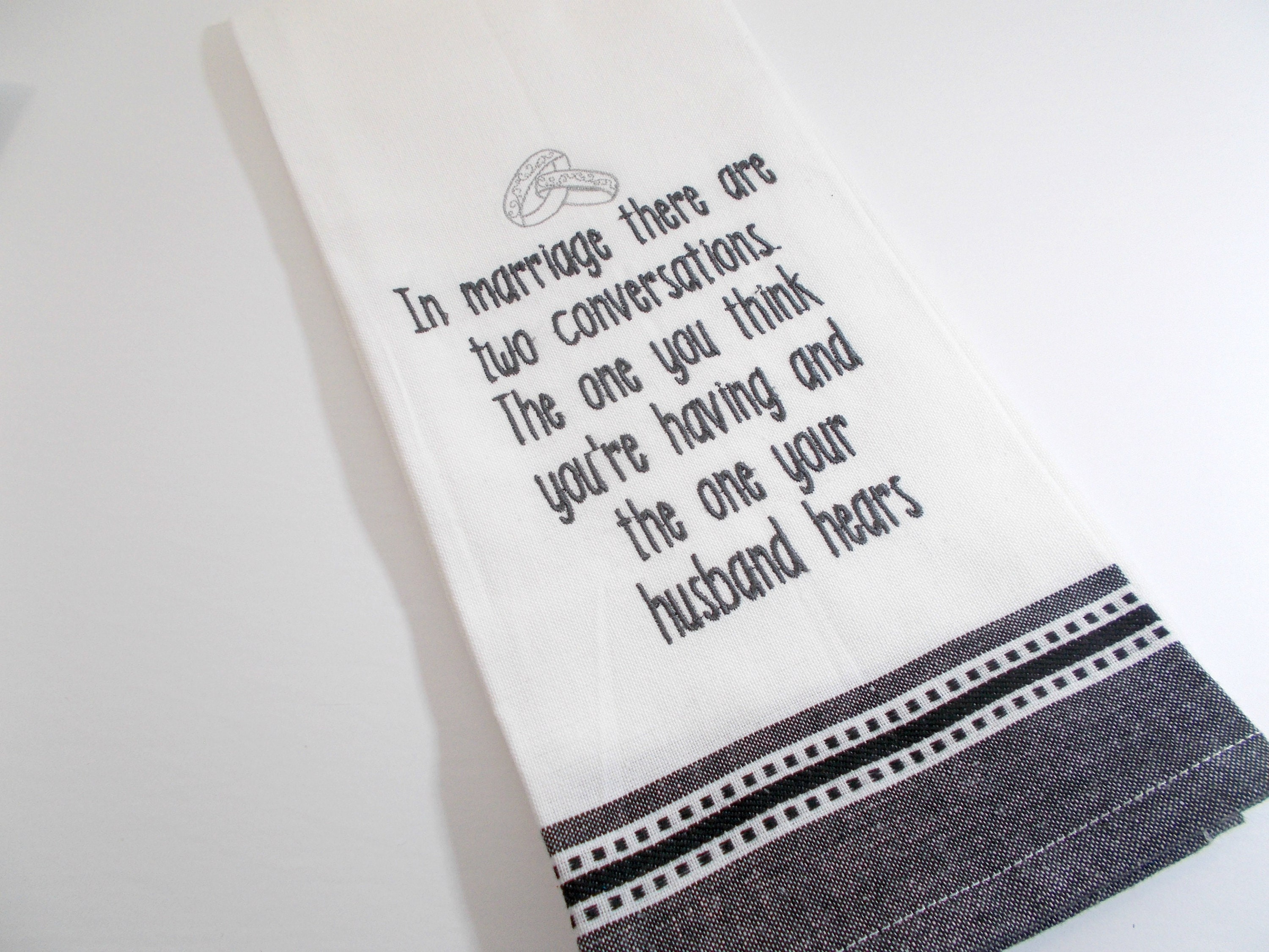 Wedding Humor - inappropriate wedding - Divorce Towel - Divorce