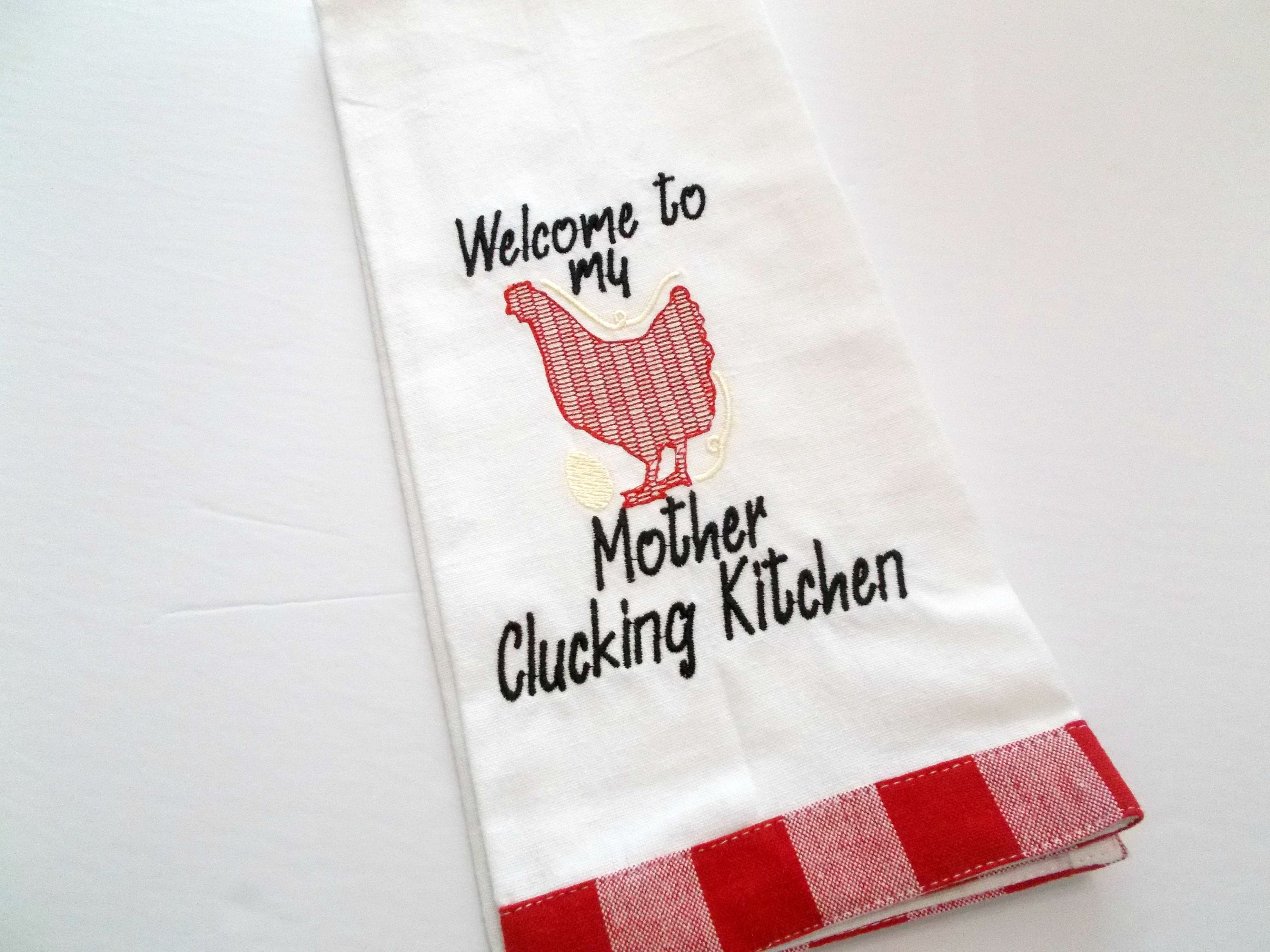 Chicken Kitchen Towel, Funny Kitchen Towel, Chicken Towel, Funny