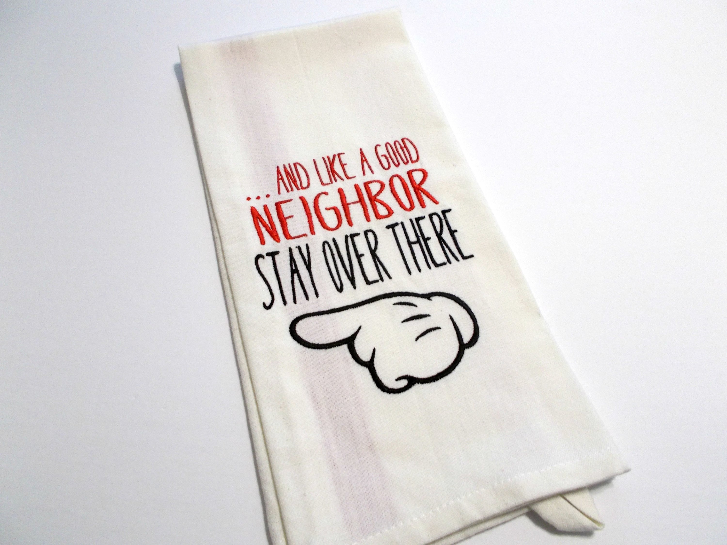 Stay Over There Social Distancing Quarantine Humor Thinking Of You Kitchen Towel Funny Kitchen Towel Funny Towel 15 Dollar Gift