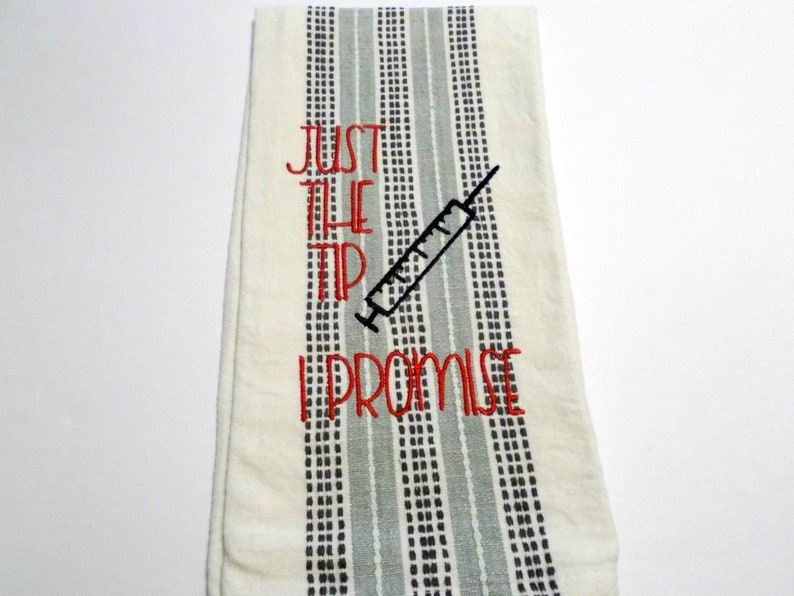 Syringe Just The Tip Nurse Humor Shot humor Funny Etsy