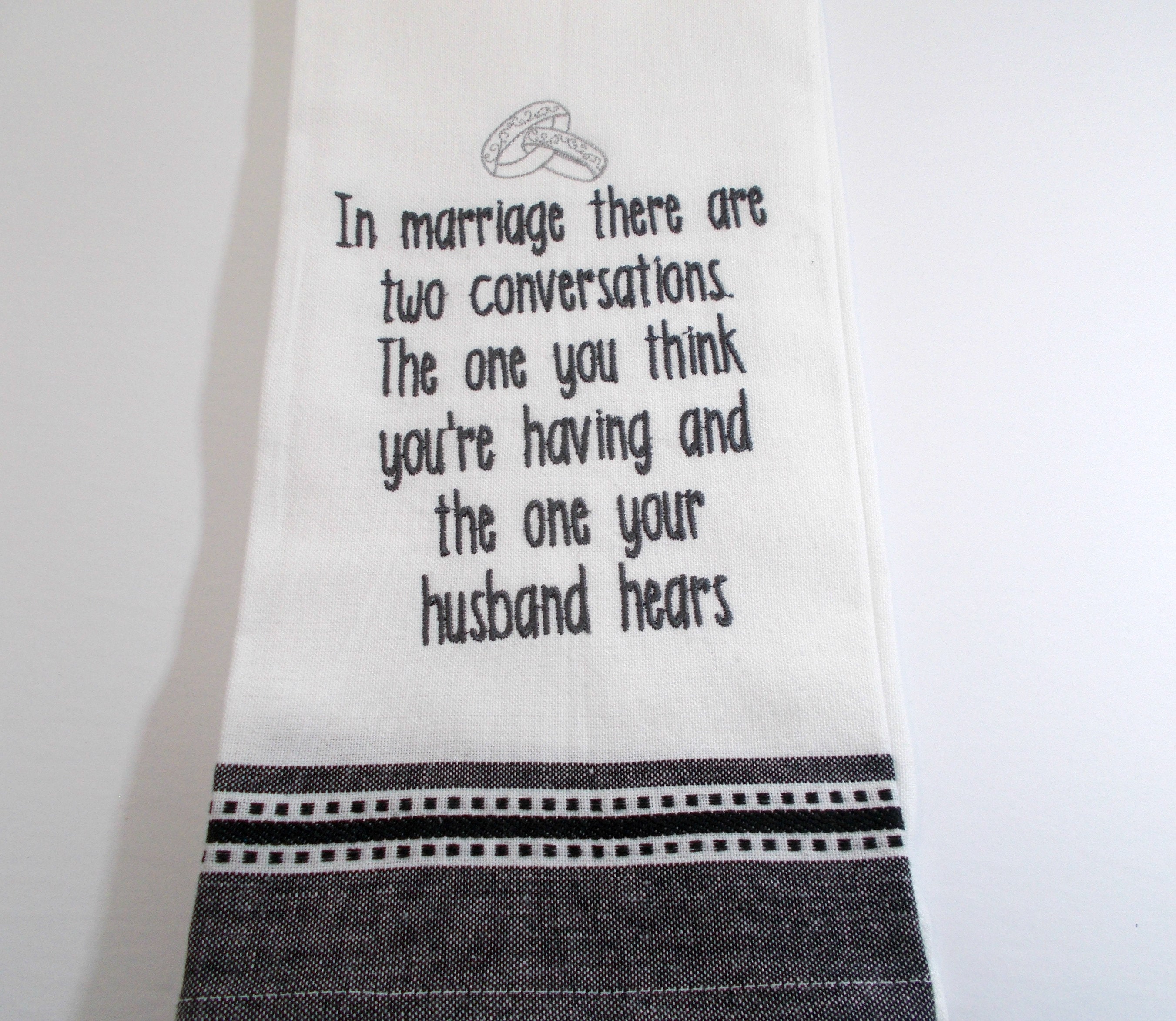 Wedding Humor - inappropriate wedding - Divorce Towel - Divorce