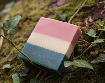 Savon Energétique Artisanal, Savon Vegan France, Soin Bien Etre, Parfum Mandarine Girofle Geranium