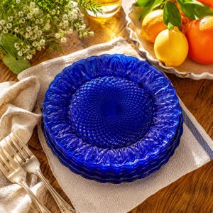 Arcoroc blue glass - Etsy 日本