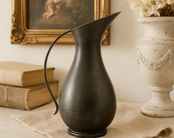 Piccola brocca in peltro olandese / Zwartebol Van Der Leeden 94% Peltro / Regalo di arredamento vintage per la casa