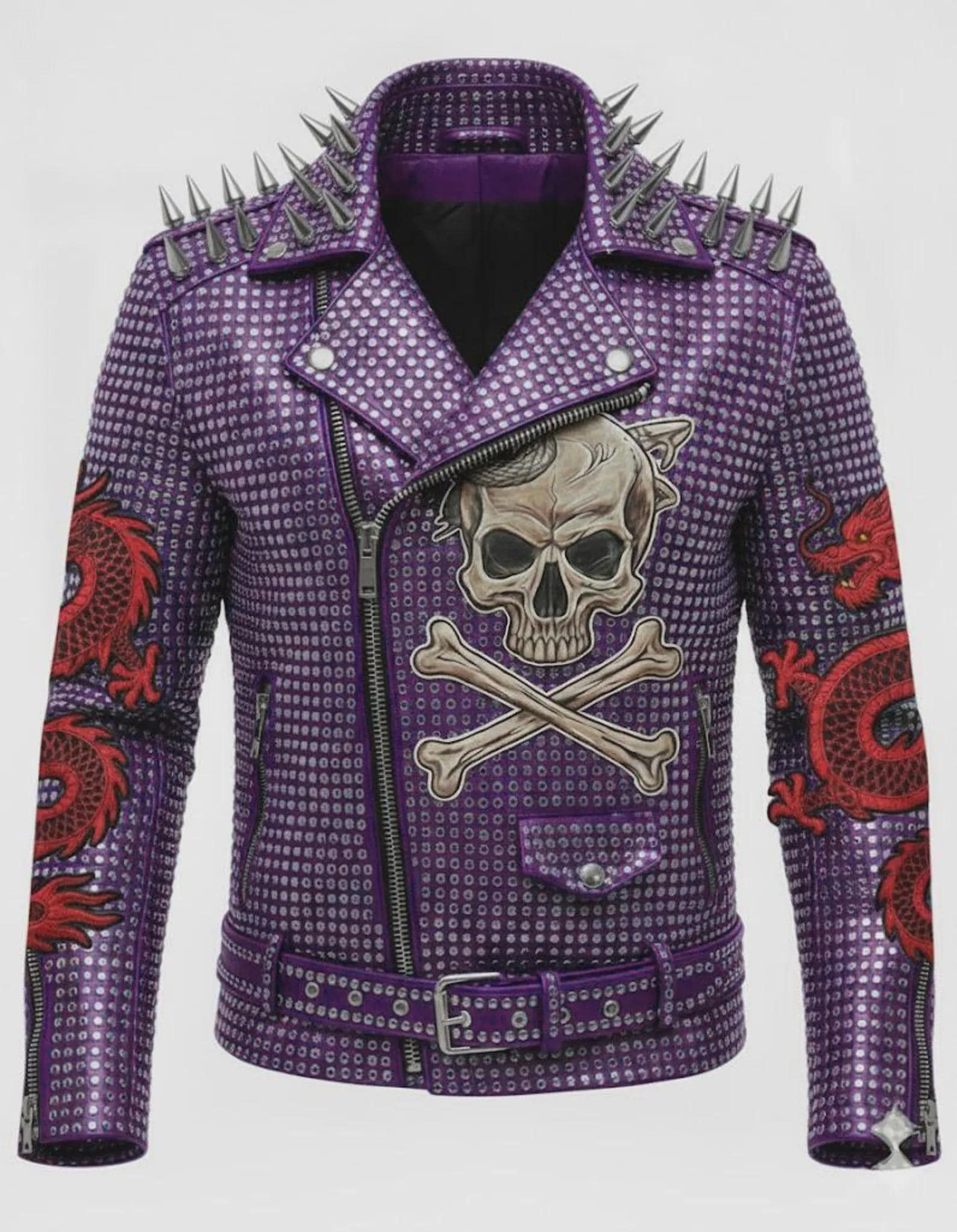 Leather Dragon Jacket - Etsy