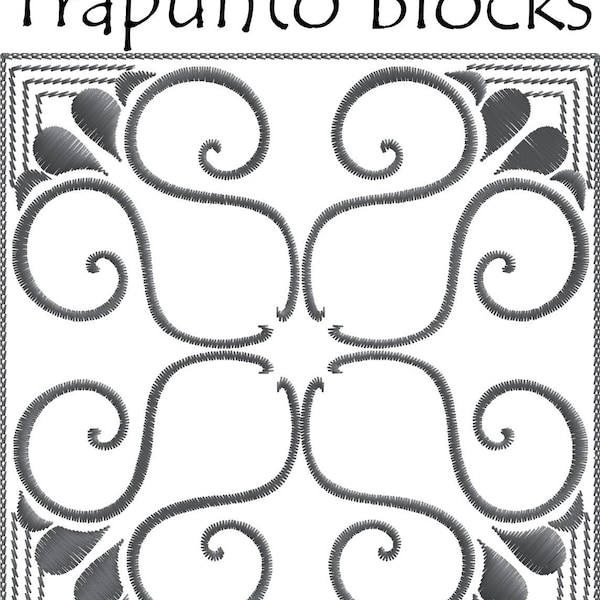 Téléchargement numérique - Trapunto Blocks Embroidery Designs - 12 Quilt Designs