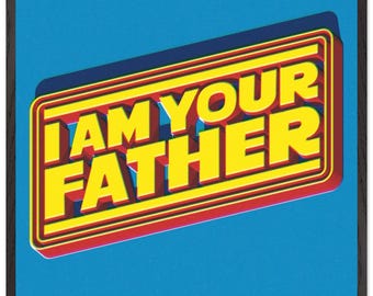Star Wars-citaatposter, popart retro filmafdruk, Vaderdagcadeau voor papa, scifi-muurdecoratie, ingelijste filmposter, verjaardagscadeau