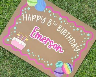 Custom Hand Painted Banner - STANDARD BIRTHDAY