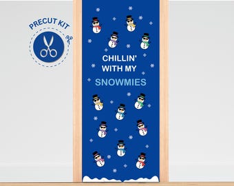 HOLIDAY SNOWMEN - Precut Door Decoration, Winter, Cool, Classroom, Bulletin Board Kit