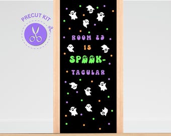 HALLOWEEN GHOSTS - Precut Door Decoration, Spooky, Fall, October, Room, Grade, Classroom, Bulletin Board Kit