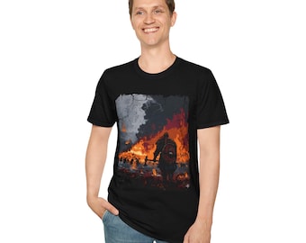 Epic Warrior Silhouette T-Shirt | Huge Battle Scene
