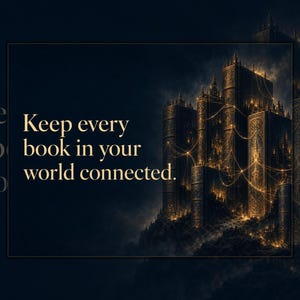 Series Bible for Fiction Writers | Book Series Planner & Continuity Tracker | Fantasy Romance Series Spreadsheet | Author Worldbuilding Tool