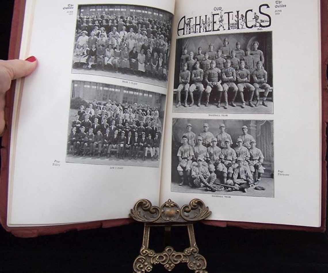 Vintage 1923 Galileo High School Yearbook San Francisco Etsy