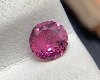Natural Tourmaline Gem of the Rainbow Fire, Pink Color Loose Gemstone, Faceted Tourmaline, October Birthstone