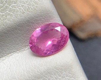 Natural Tourmaline Gem of the Rainbow Fire, Pink Color Loose Gemstone, Faceted Tourmaline, October Birthstone