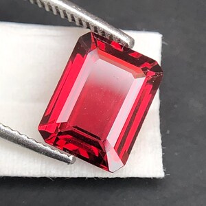 Natural Red Garnet Octagon Gemstone | January Birthstone (8.90x6.80x3.90 MM)