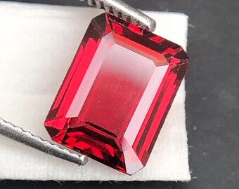 Natural Red Garnet Octagon Gemstone | January Birthstone (8.90x6.80x3.90 MM)