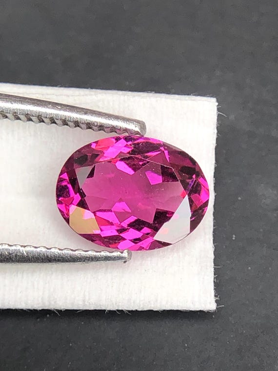 Natural Neon Pink Garnet Oval Gemstone (8x6 MM) for Jewelry Making