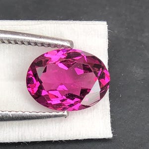 Natural Neon Pink Garnet Oval Gemstone (8x6 MM) for Jewelry Making image 4