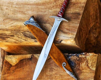 Sting Sword Replica from The Hobbit Handmade Fantasy Blade Custom Engraved Collectors Gift for Him