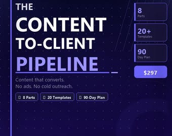 Content to Client Pipeline | LinkedIn Content Strategy for Consultants | Turn Posts Into Paying Clients | Instant Download