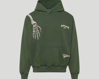 Godspeed R.O.D Hoodie: Hunter Green Cotton Fleece Pullover Streetwear Graphic Sweatshirt