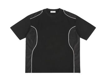 Camiseta SL con panel ribeteado en contraste