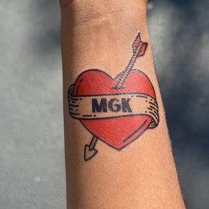 MGK Temporary Tattoos Concert Fan Gift Music Lover image 1