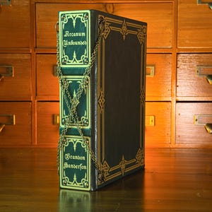 Arcanum Unbounded Rebind encuadernado a mano / Colección Cosmere de cuero personalizado / Regalo de edición especial de Brandon Sanderson