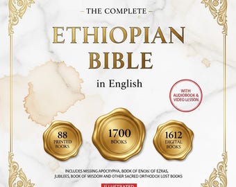 Bibbia etiope completa in inglese – Copertina rigida illustrata (caratteri grandi)