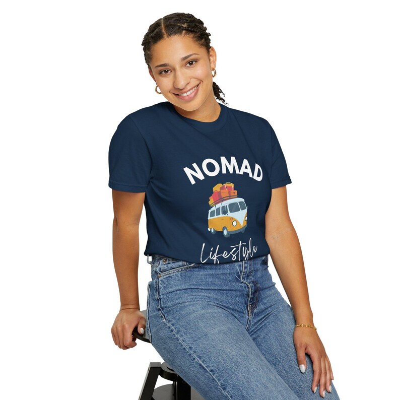 Nomad Lifestyle T-Shirt, Van Life Shirt, Travel Camper Tee, Digital Nomad Clothing, Adventure Shirt, Freedom Lifestyle image 12
