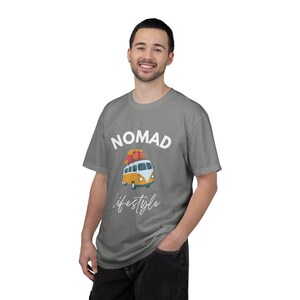 Nomad Lifestyle T-Shirt, Van Life Shirt, Travel Camper Tee, Digital Nomad Clothing, Adventure Shirt, Freedom Lifestyle image 7