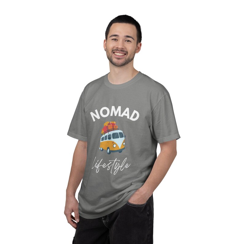 Nomad Lifestyle T-Shirt, Van Life Shirt, Travel Camper Tee, Digital Nomad Clothing, Adventure Shirt, Freedom Lifestyle image 7
