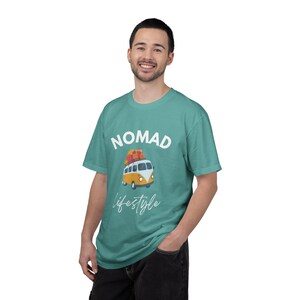 Nomad Lifestyle T-Shirt, Van Life Shirt, Travel Camper Tee, Digital Nomad Clothing, Adventure Shirt, Freedom Lifestyle image 3
