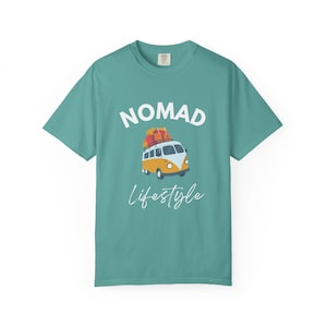 Nomad Lifestyle T-Shirt, Van Life Shirt, Travel Camper Tee, Digital Nomad Clothing, Adventure Shirt, Freedom Lifestyle image 1