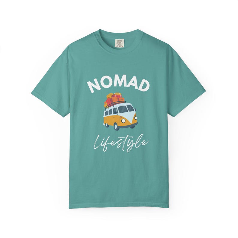 Nomad Lifestyle T-Shirt, Van Life Shirt, Travel Camper Tee, Digital Nomad Clothing, Adventure Shirt, Freedom Lifestyle image 1