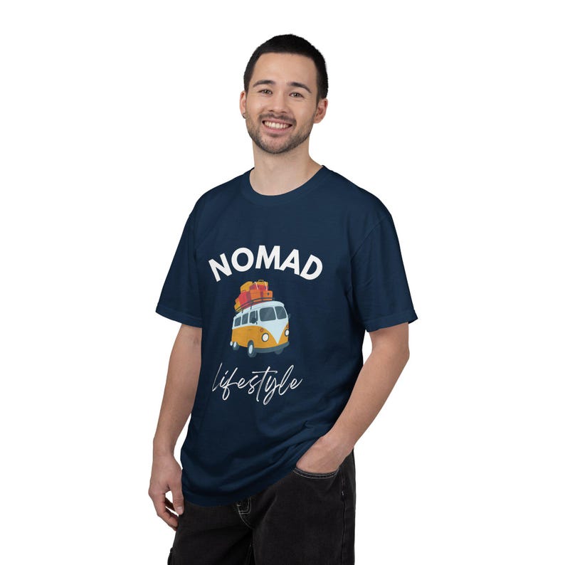 Nomad Lifestyle T-Shirt, Van Life Shirt, Travel Camper Tee, Digital Nomad Clothing, Adventure Shirt, Freedom Lifestyle image 11