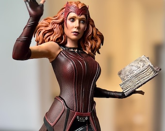Figura Bruja Escarlata 20cm | Wanda Maximoff Estatua | Scarlet Witch
