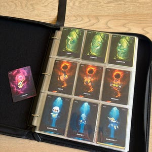 156 Tarjetas imprimibles para carpeta de TCG de Unova de la Generación 5 / Conjunto completo de tarjetas para completar la Pokédex / 18 fondos de tipo / Descarga instantánea en PDF A4