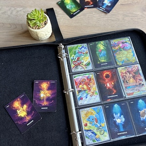 Custom TCG Binder Placeholder Template Kit | 18 Type Backgrounds (Instant Download PDF)