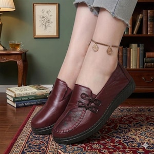 Womens Leather Walking Shoes - Etsy Womens Leather Walking Shoes - Etsy