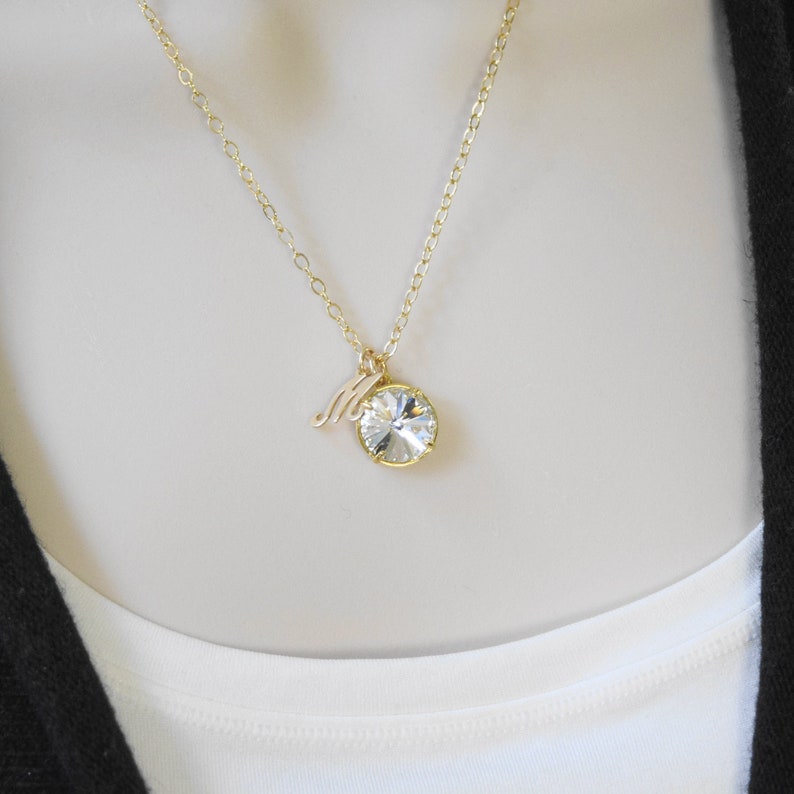 april birthstone necklace