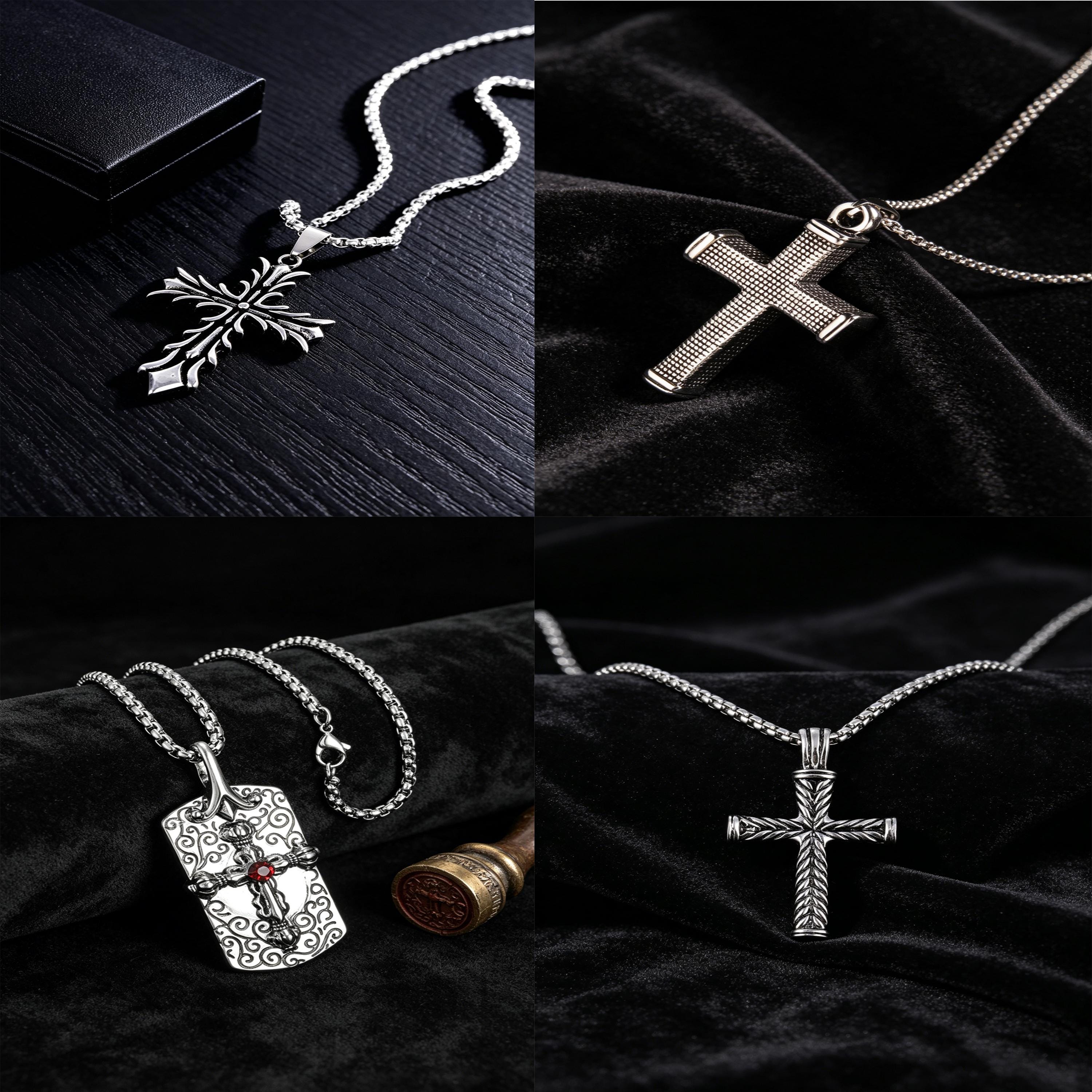 Cross Necklace Opium - Etsy