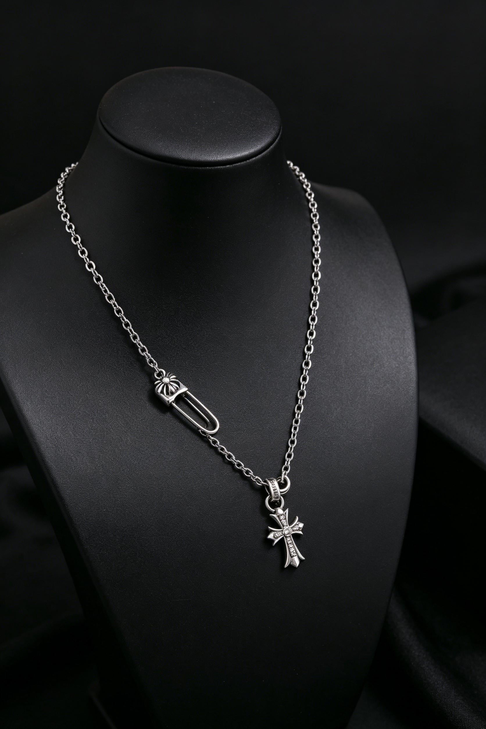 Chrome hearts necklace safety pin - Etsy 日本