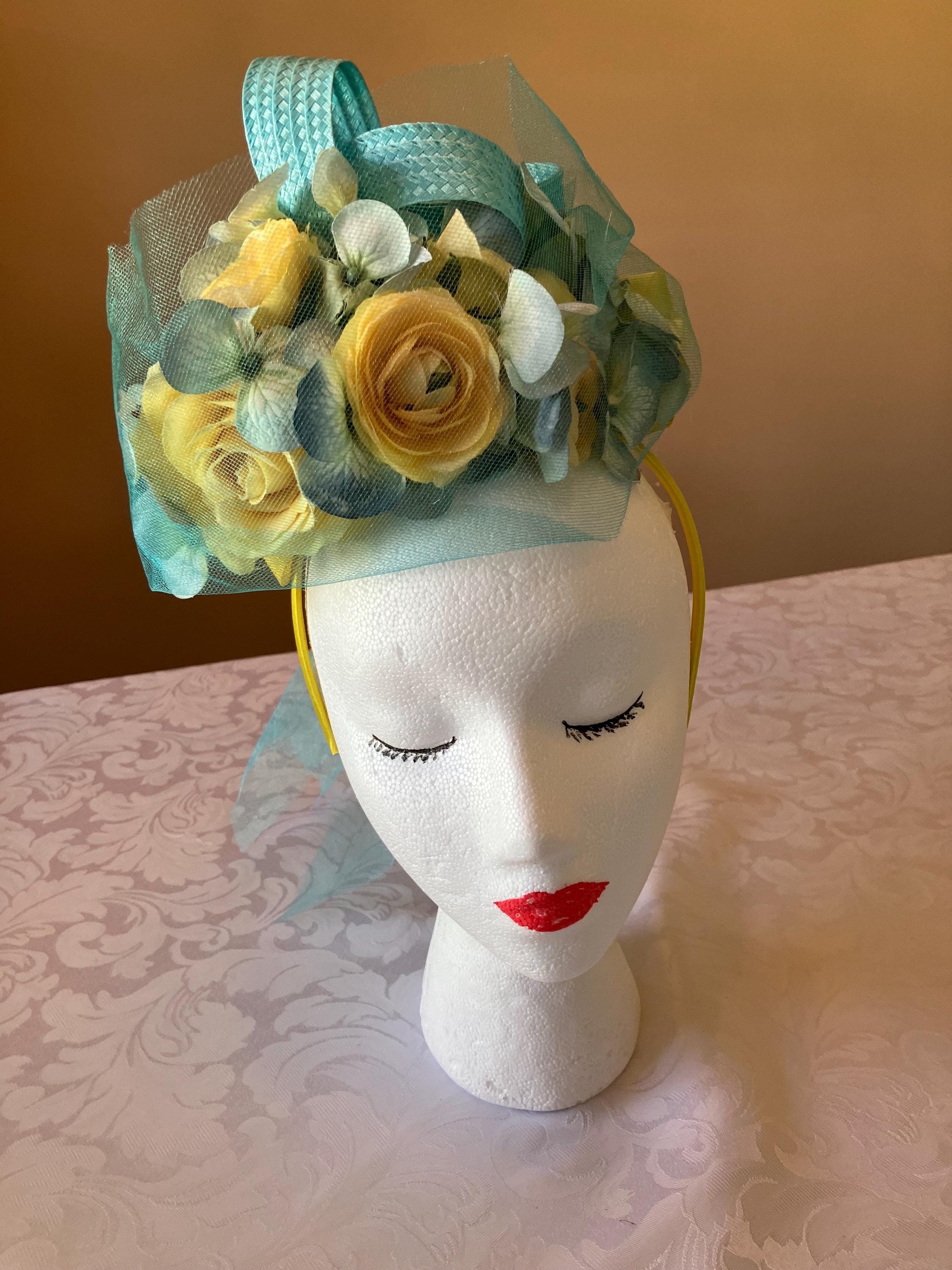 Kentucky Derby Hat Teal - Etsy display picture 1