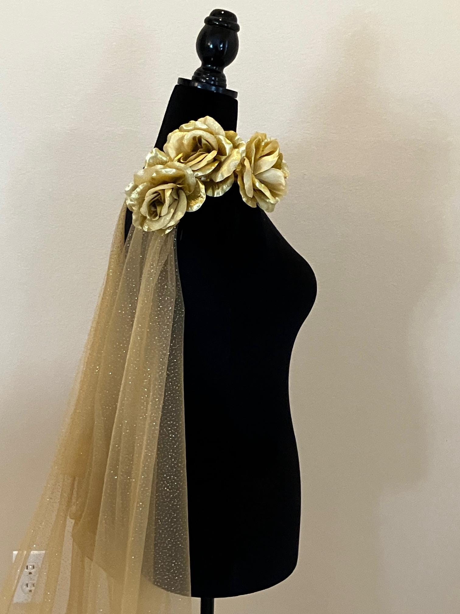 Black and Gold Dress Cape - Etsy