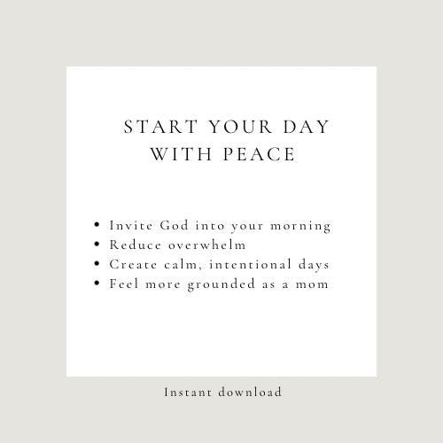 Christian Mom Morning Routine Printable | Faith Based Daily Planner ...