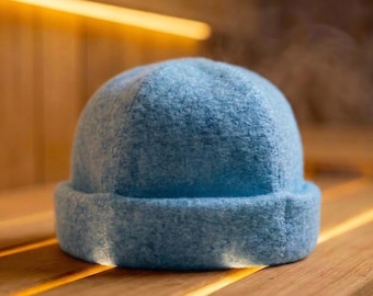 100% Wool Felt Sauna Hat - Handmade in Canada